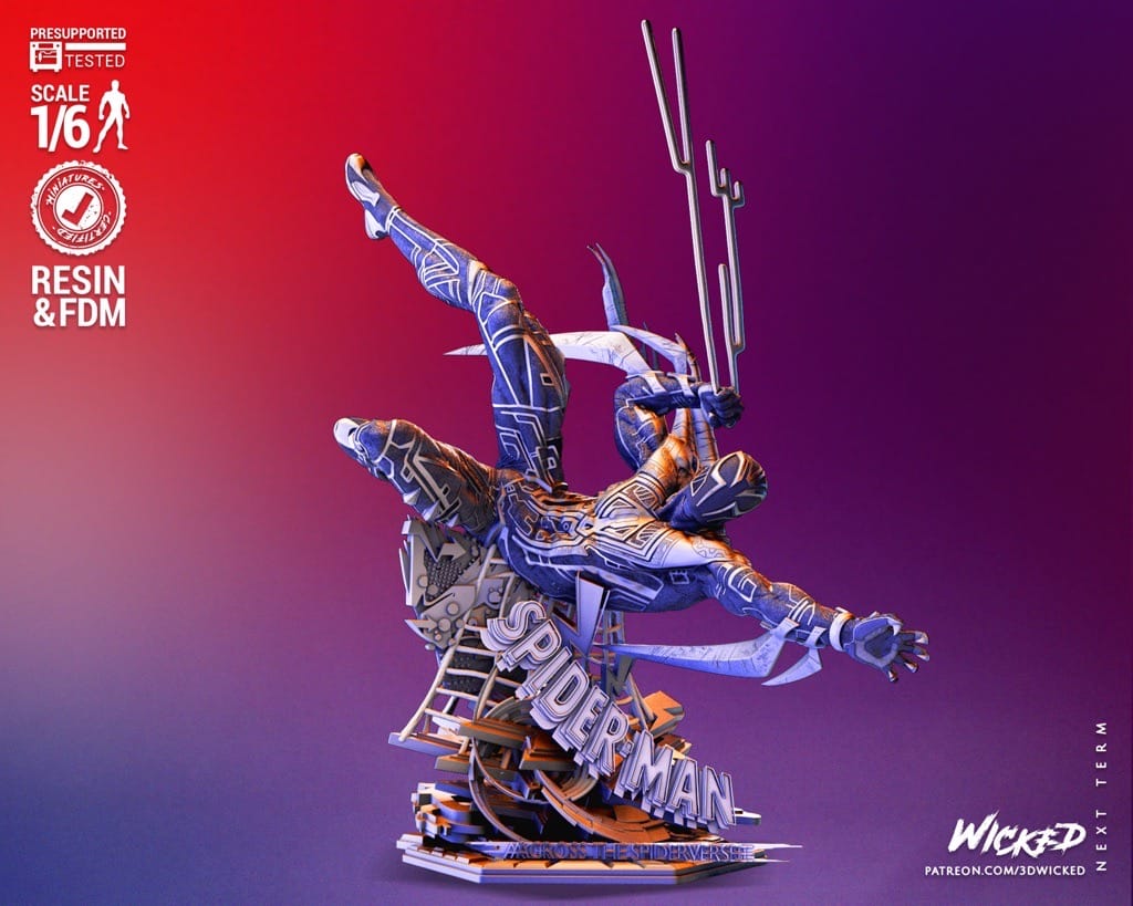 P站图纸印象馆 3DWicked 漫威 蜘蛛侠2099 3DWicked 漫威 蜘蛛侠2099