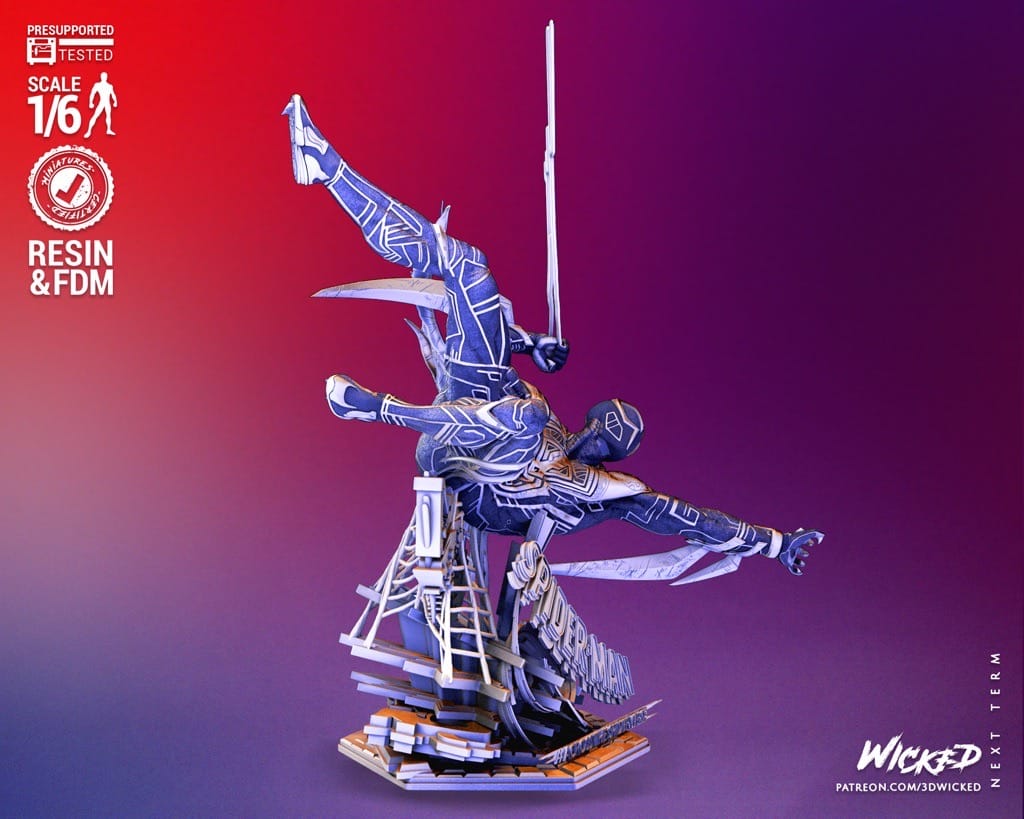 P站图纸印象馆 3DWicked 漫威 蜘蛛侠2099 3DWicked 漫威 蜘蛛侠2099