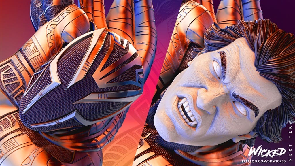 P站图纸印象馆 3DWicked 漫威 蜘蛛侠2099 3DWicked 漫威 蜘蛛侠2099