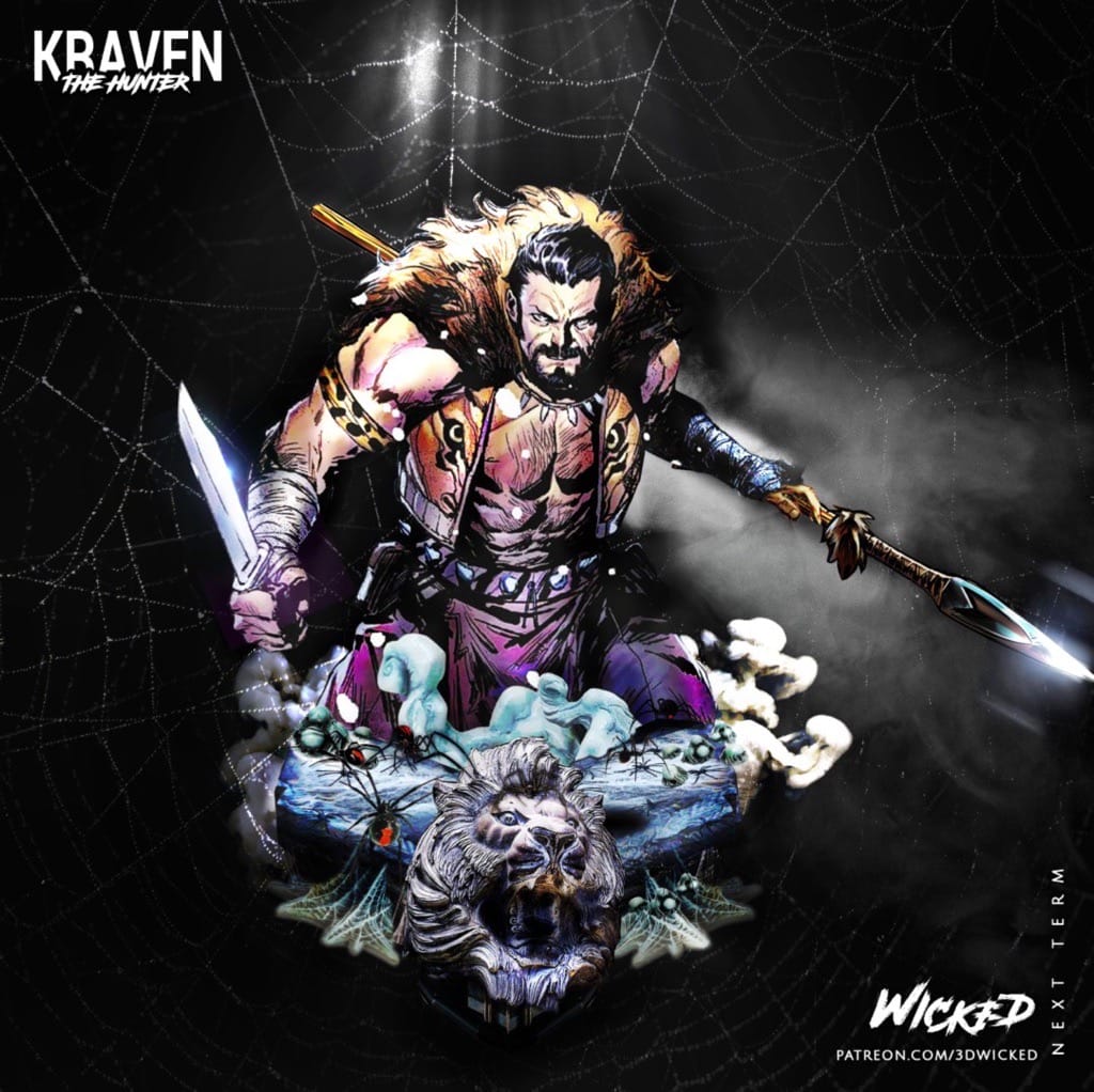 P站图纸印象馆 3DWicked 漫威 蜘蛛侠 猎人克莱文 3DWicked 漫威 蜘蛛侠 猎人克莱文