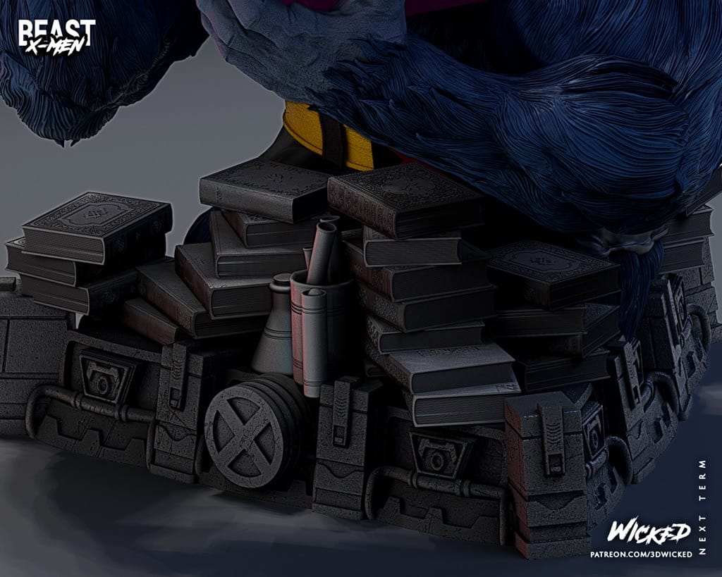 P站图纸印象馆 3DWicked 漫威 X战警 野兽 3DWicked 漫威 X战警 野兽