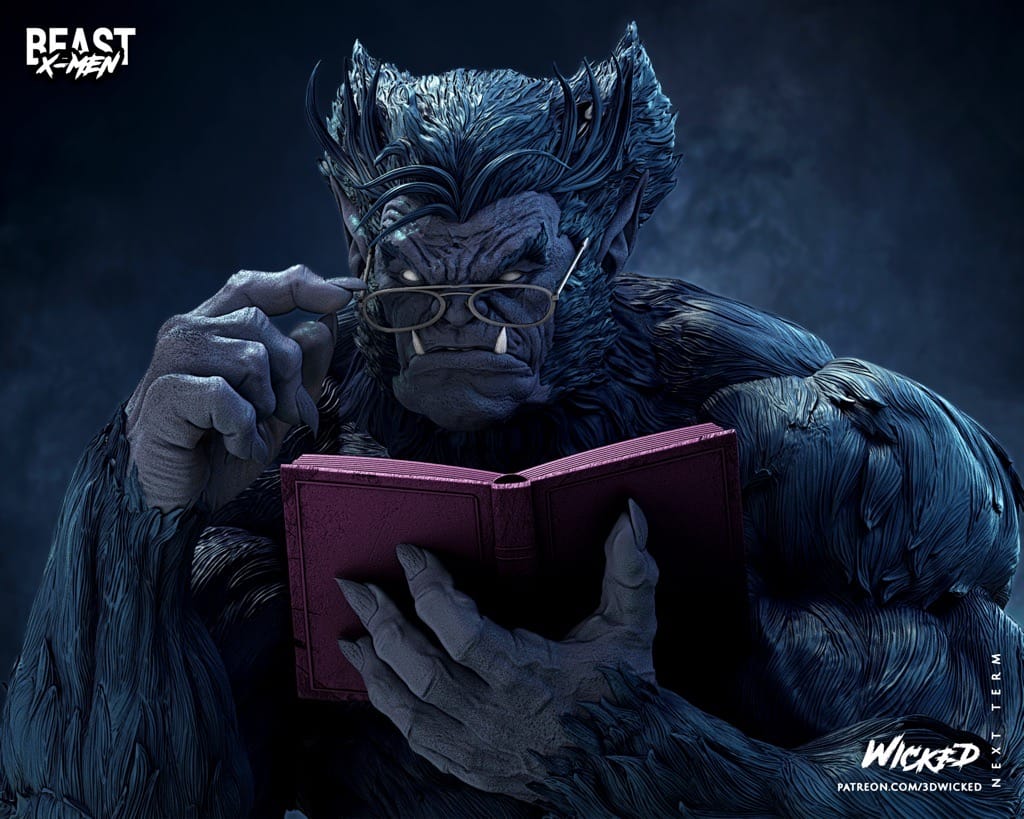 P站图纸印象馆 3DWicked 漫威 X战警 野兽 3DWicked 漫威 X战警 野兽