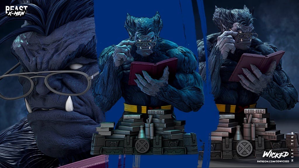 P站图纸印象馆 3DWicked 漫威 X战警 野兽 3DWicked 漫威 X战警 野兽