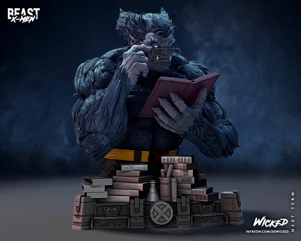 P站图纸印象馆 3DWicked 漫威 X战警 野兽 3DWicked 漫威 X战警 野兽