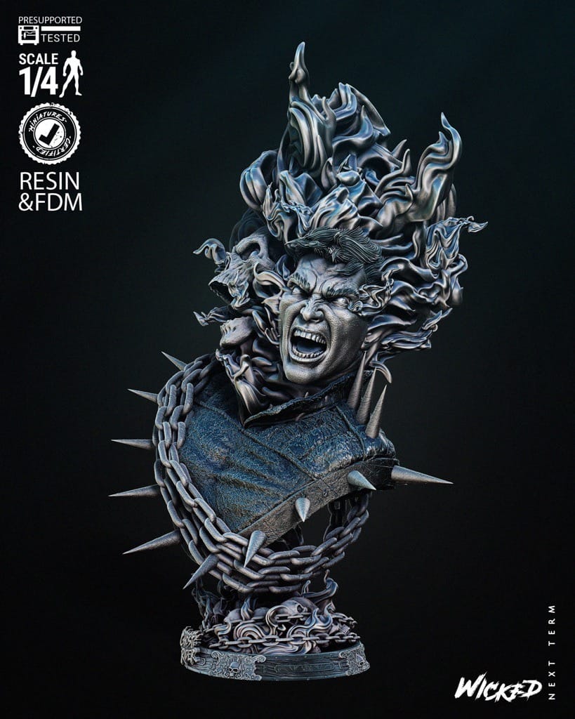 P站图纸印象馆 3DWicked 漫威 恶灵骑士 3DWicked 漫威 恶灵骑士