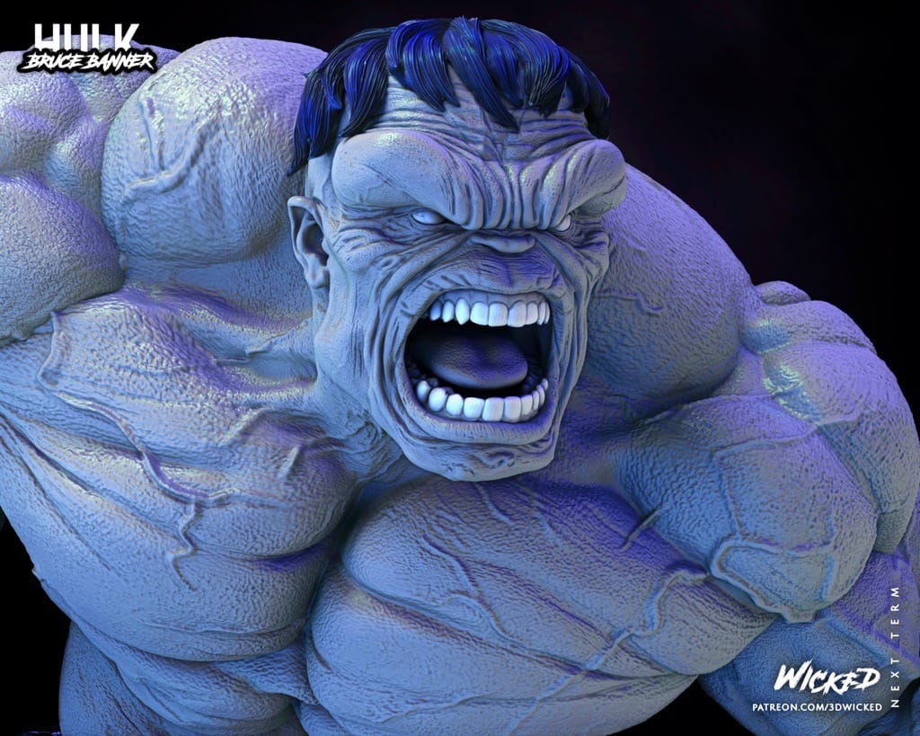 P站图纸印象馆 3DWicked 漫威 复联 浩克 3DWicked 漫威 复联 浩克