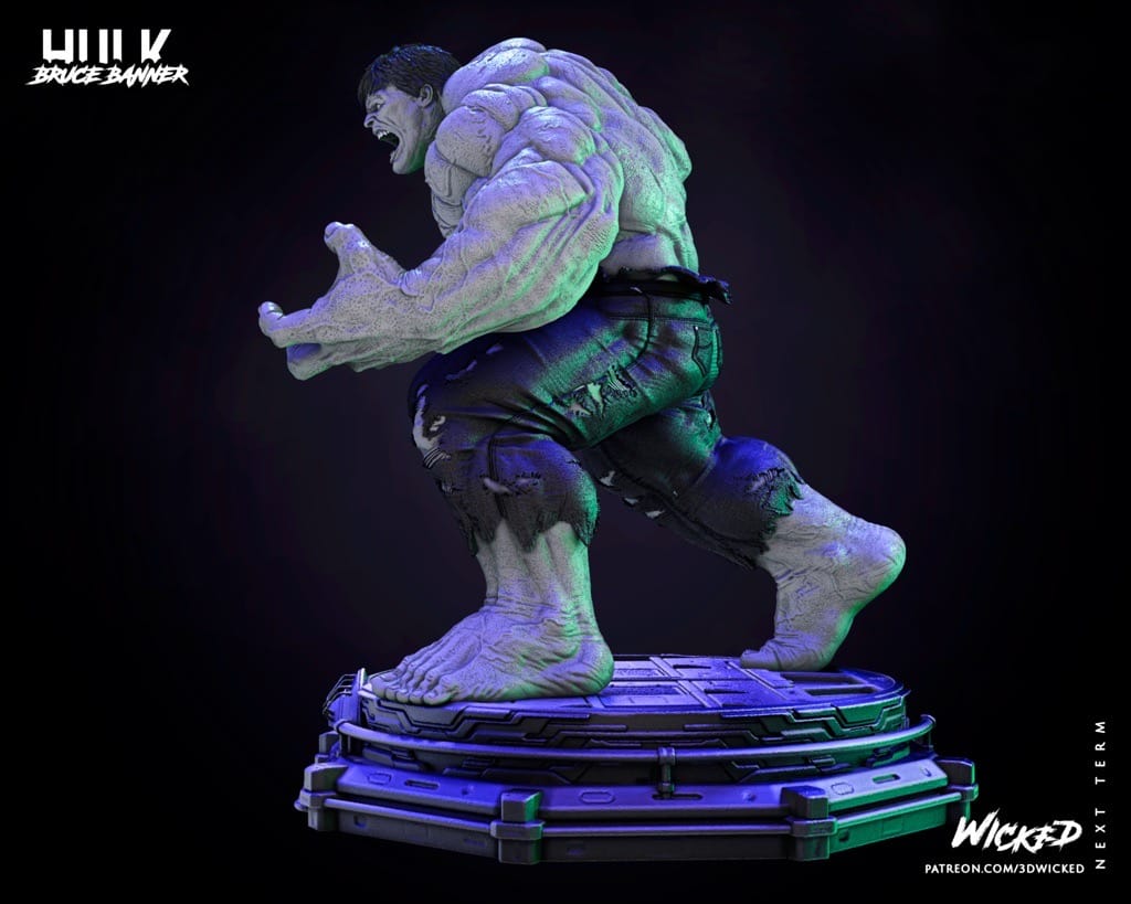 P站图纸印象馆 3DWicked 漫威 复联 浩克 3DWicked 漫威 复联 浩克