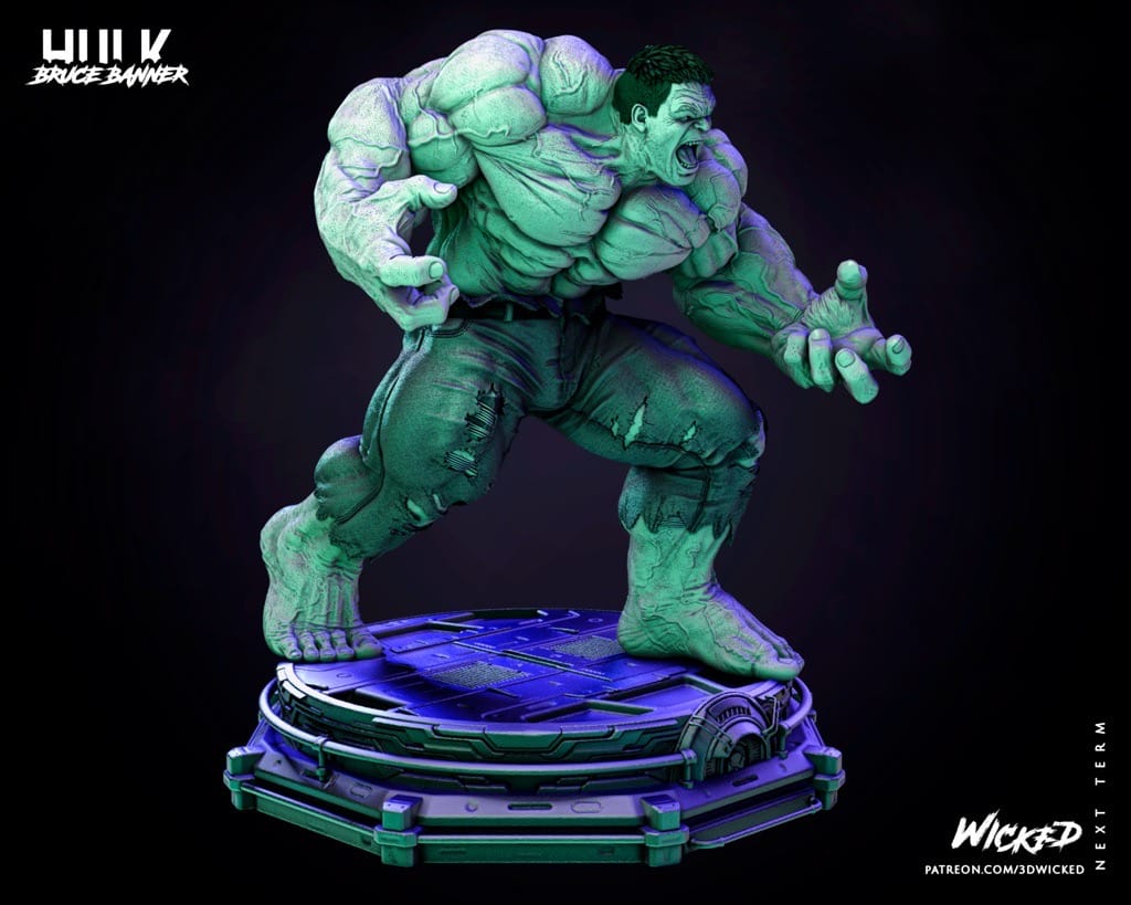 P站图纸印象馆 3DWicked 漫威 复联 浩克 3DWicked 漫威 复联 浩克