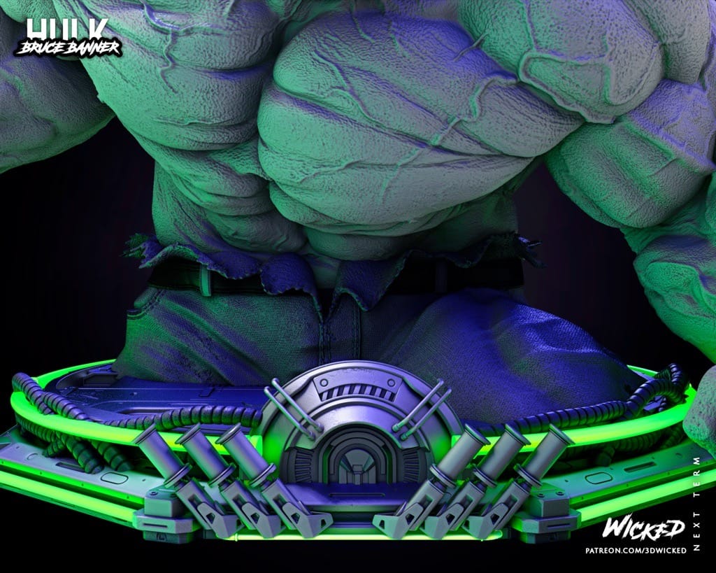 P站图纸印象馆 3DWicked 漫威 复联 浩克 3DWicked 漫威 复联 浩克
