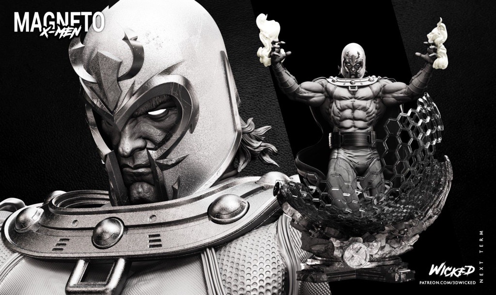 P站图纸印象馆 3DWicked 漫威 X战警 万磁王 3DWicked 漫威 X战警 万磁王