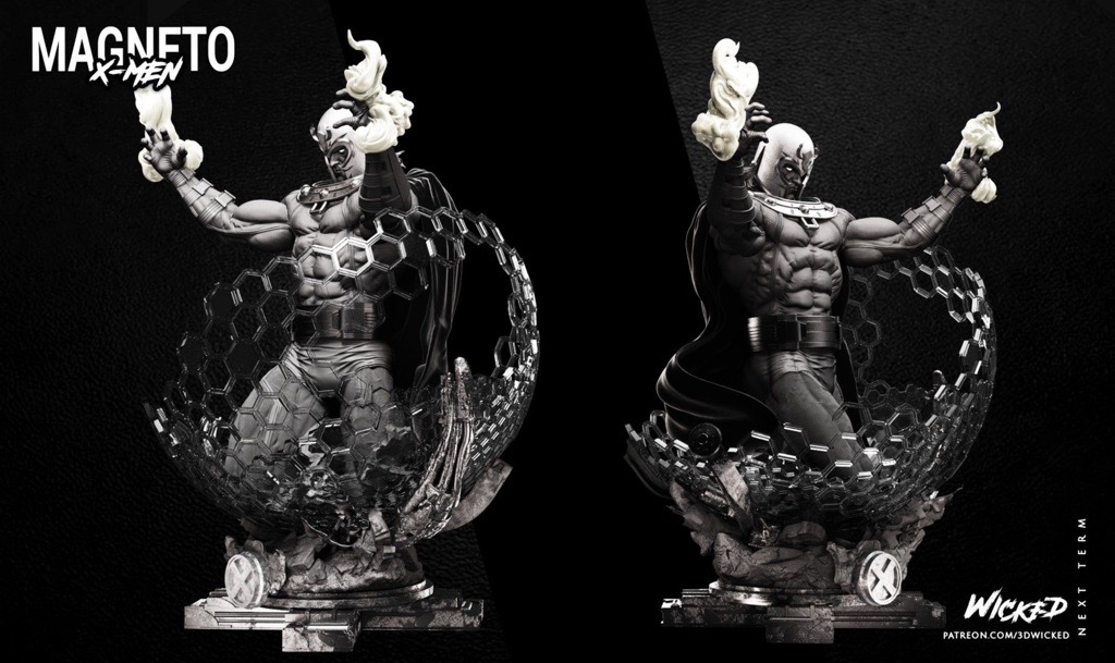 P站图纸印象馆 3DWicked 漫威 X战警 万磁王 3DWicked 漫威 X战警 万磁王