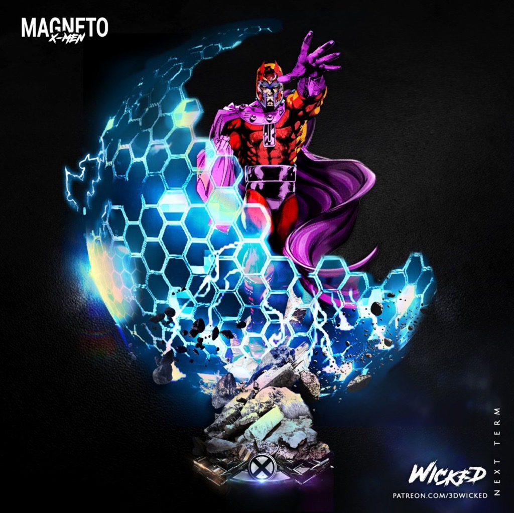 P站图纸印象馆 3DWicked 漫威 X战警 万磁王 3DWicked 漫威 X战警 万磁王