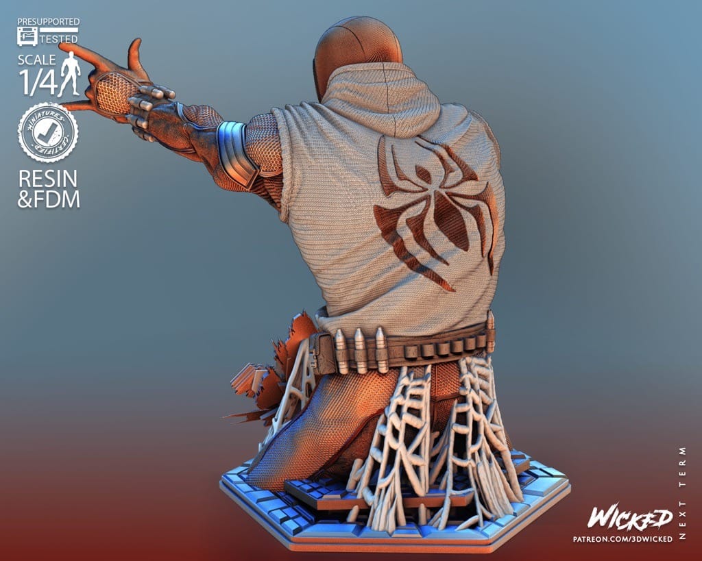 P站图纸印象馆 3DWicked 漫威 蜘蛛侠 猩红蜘蛛 3DWicked 漫威 蜘蛛侠 猩红蜘蛛