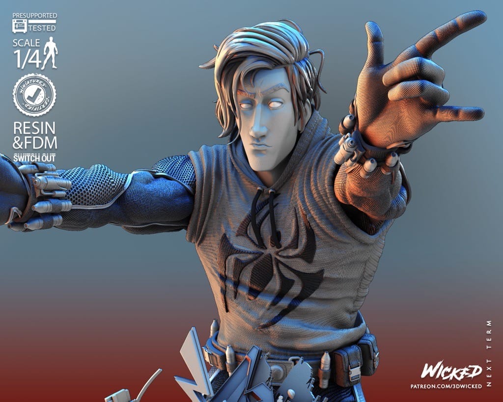 P站图纸印象馆 3DWicked 漫威 蜘蛛侠 猩红蜘蛛 3DWicked 漫威 蜘蛛侠 猩红蜘蛛