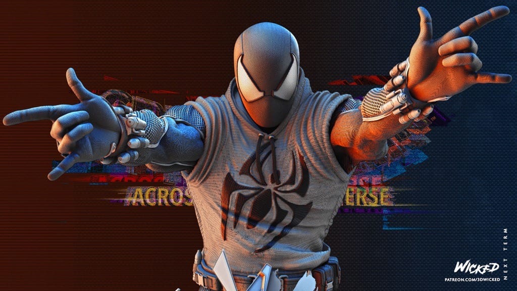 P站图纸印象馆 3DWicked 漫威 蜘蛛侠 猩红蜘蛛 3DWicked 漫威 蜘蛛侠 猩红蜘蛛