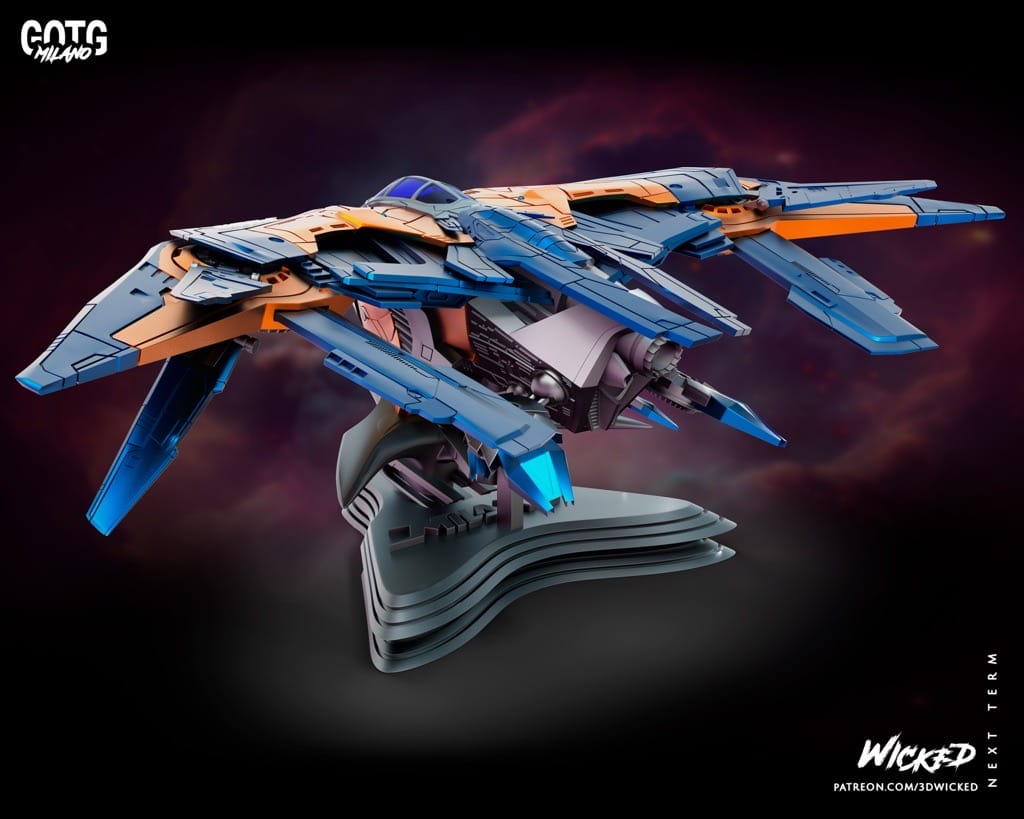 P站图纸印象馆 3DWicked 漫威 银河护卫队 米兰诺号 3DWicked 漫威 银河护卫队 米兰诺号