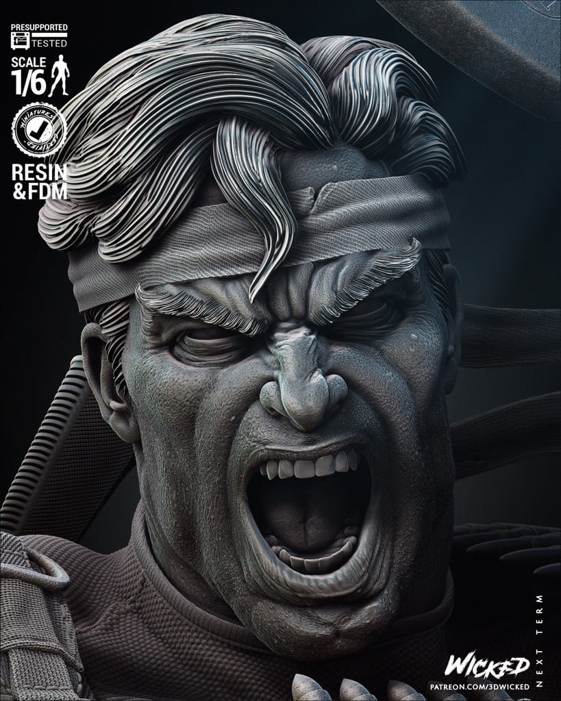 P站图纸印象馆 3DWicked 漫威 惩罚者 3DWicked 漫威 惩罚者