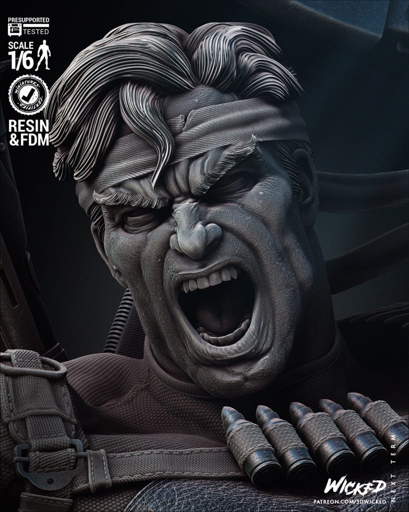 P站图纸印象馆 3DWicked 漫威 惩罚者 3DWicked 漫威 惩罚者