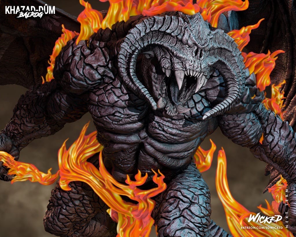 P站图纸印象馆 3DWicked 魔戒 炎魔 3DWicked 魔戒 炎魔