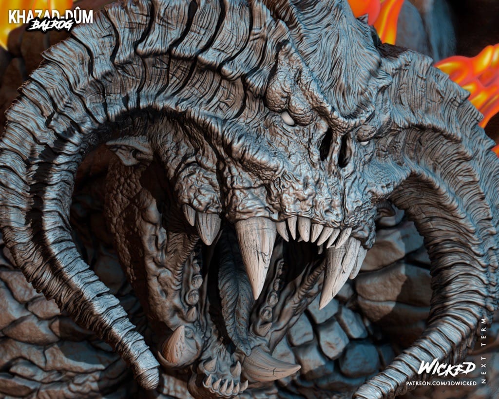 P站图纸印象馆 3DWicked 魔戒 炎魔 3DWicked 魔戒 炎魔