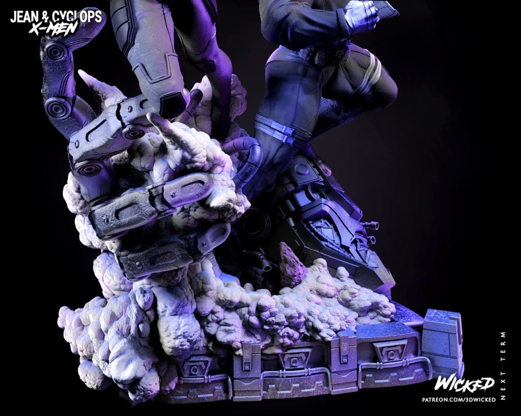 P站图纸印象馆 3DWicked 漫威 X战警 琴·葛蕾和镭射眼 3DWicked 漫威 X战警 琴·葛蕾和镭射眼