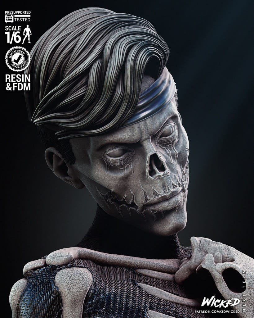 P站图纸印象馆 3DWicked 漫威 天启四骑士 饥荒 3DWicked 漫威 天启四骑士 饥荒