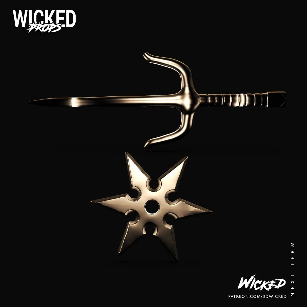 P站图纸印象馆 3DWicked 漫威 Sai and Star 3DWicked 漫威 Sai and Star