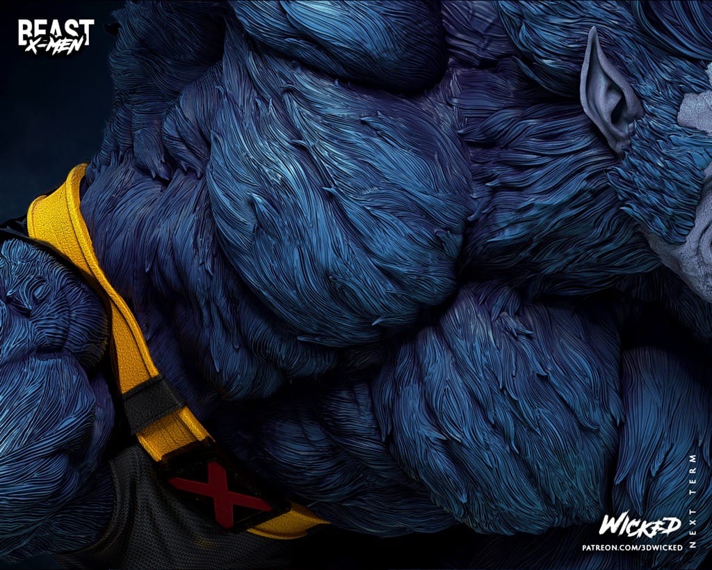 P站图纸印象馆 3DWicked 漫威 X战警 野兽 3DWicked 漫威 X战警 野兽