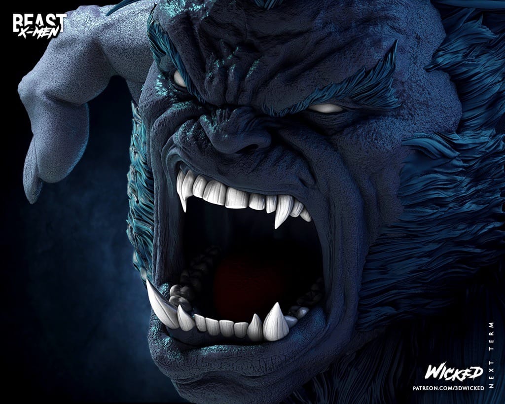 P站图纸印象馆 3DWicked 漫威 X战警 野兽 3DWicked 漫威 X战警 野兽