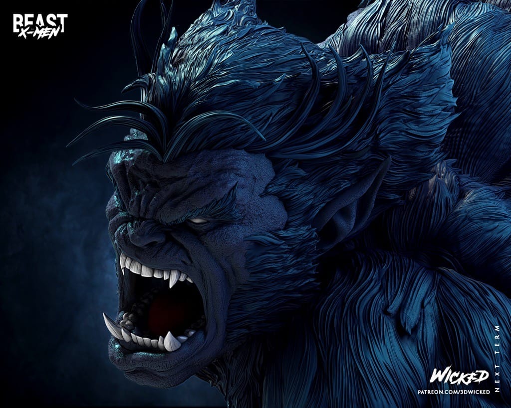 P站图纸印象馆 3DWicked 漫威 X战警 野兽 3DWicked 漫威 X战警 野兽