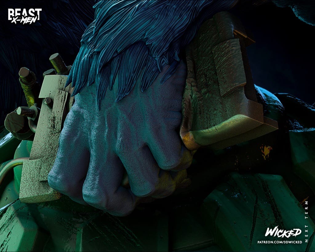 P站图纸印象馆 3DWicked 漫威 X战警 野兽 3DWicked 漫威 X战警 野兽