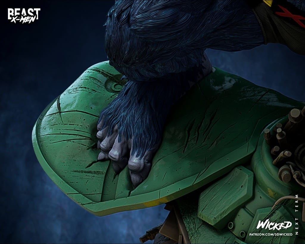 P站图纸印象馆 3DWicked 漫威 X战警 野兽 3DWicked 漫威 X战警 野兽