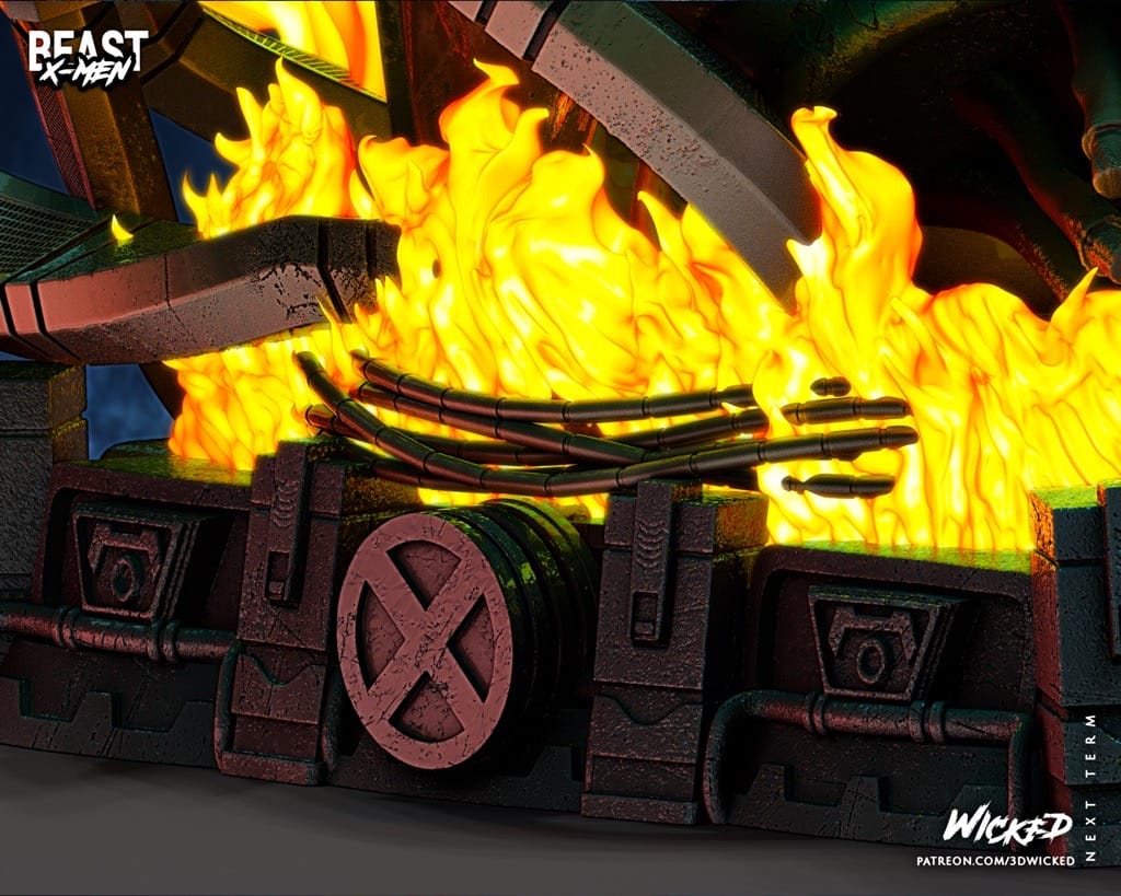 P站图纸印象馆 3DWicked 漫威 X战警 野兽 3DWicked 漫威 X战警 野兽