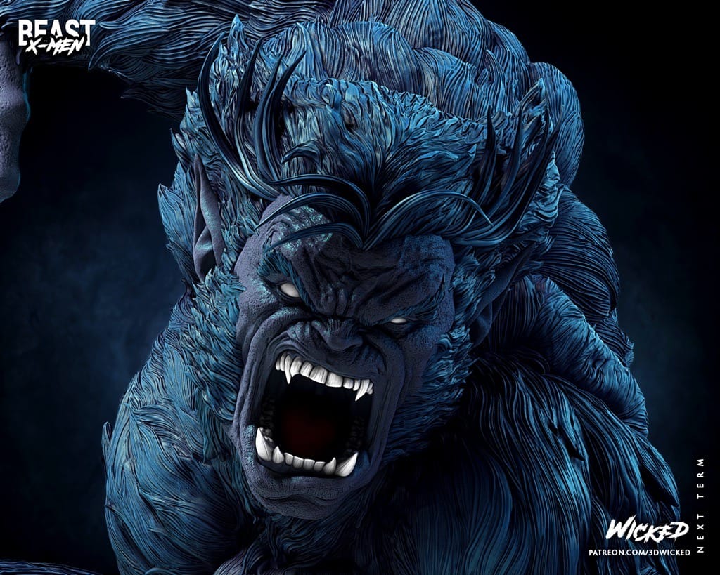 P站图纸印象馆 3DWicked 漫威 X战警 野兽 3DWicked 漫威 X战警 野兽