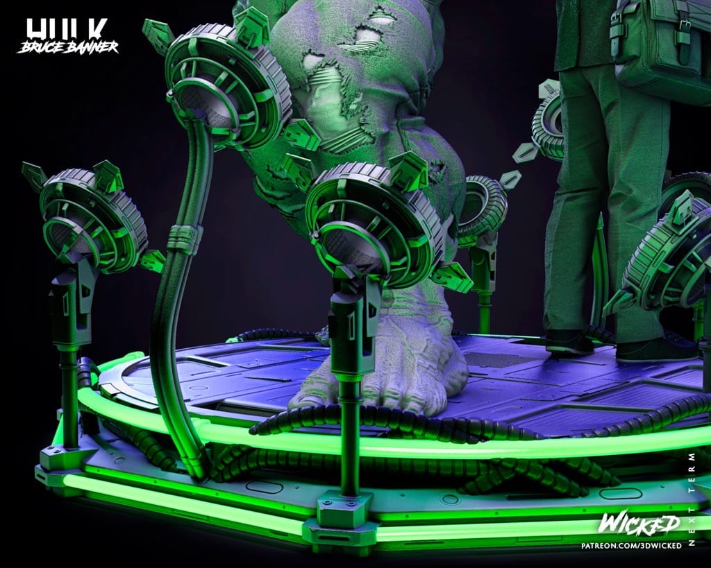 P站图纸印象馆 3DWicked 漫威 绿巨人 布鲁斯·班纳 3DWicked 漫威 绿巨人 布鲁斯·班纳