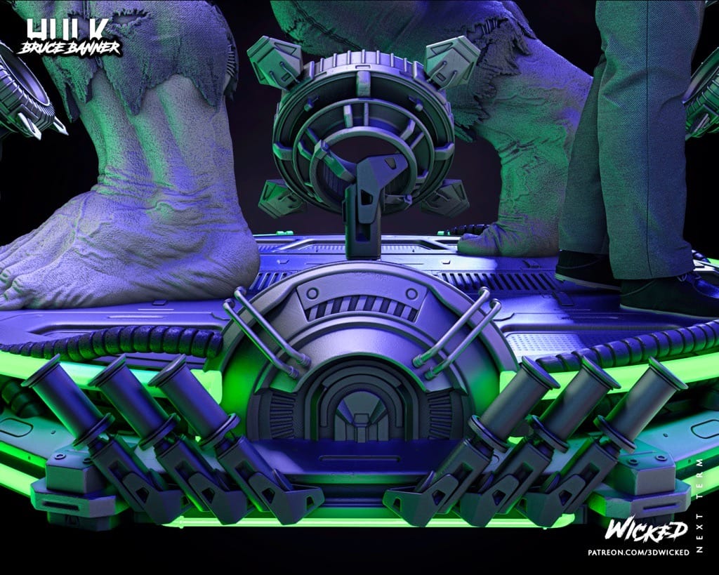 P站图纸印象馆 3DWicked 漫威 绿巨人 布鲁斯·班纳 3DWicked 漫威 绿巨人 布鲁斯·班纳