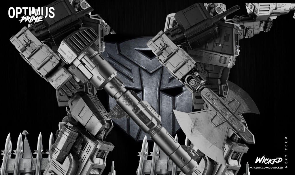 P站图纸印象馆 3DWicked 漫威 变形金钢 3DWicked 漫威 变形金钢