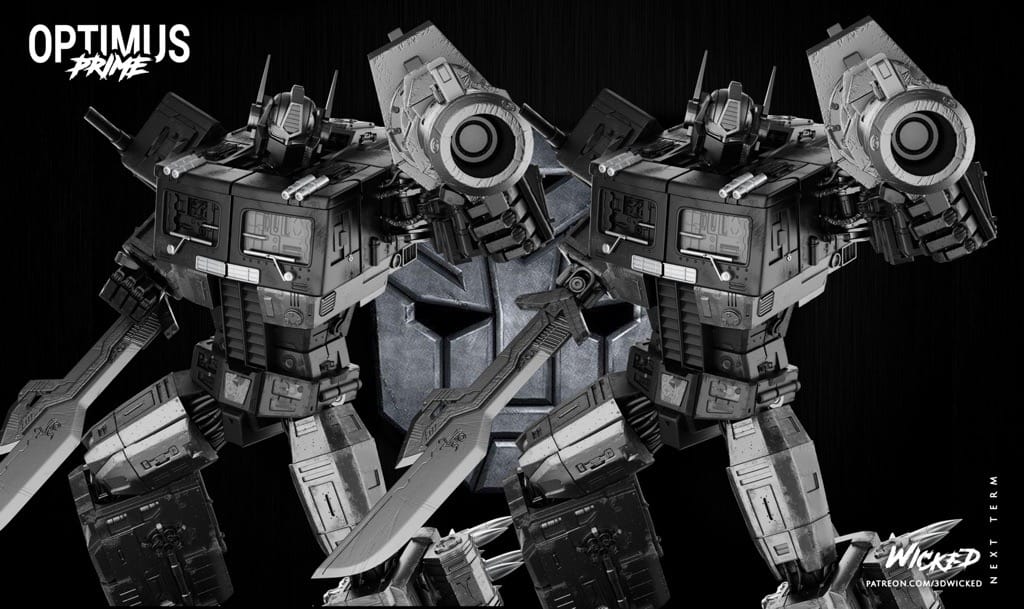 P站图纸印象馆 3DWicked 漫威 变形金钢 3DWicked 漫威 变形金钢