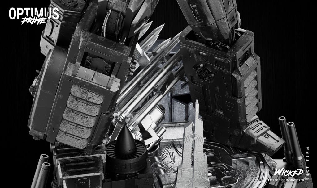 P站图纸印象馆 3DWicked 漫威 变形金钢 3DWicked 漫威 变形金钢