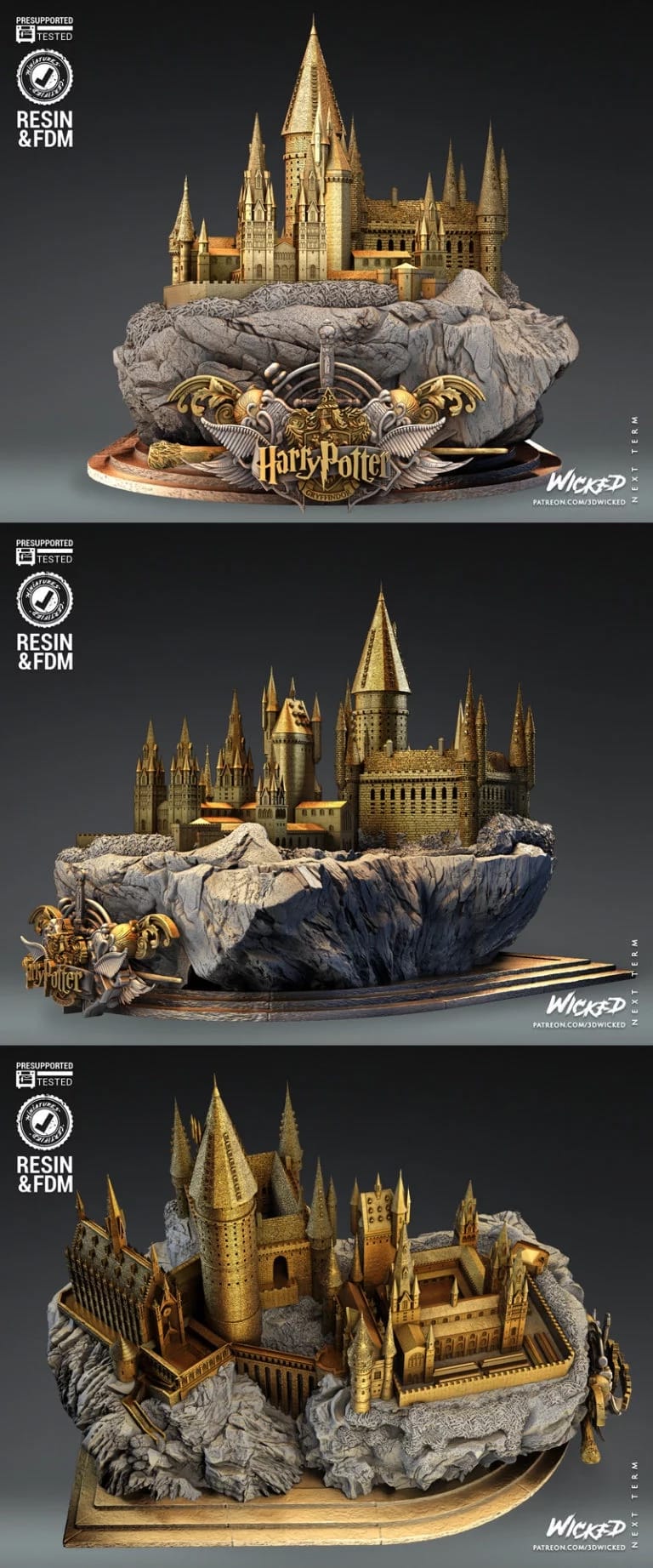 P站图纸印象馆 3DWicked 哈利波特 霍格沃茨魔法学校 3DWicked 哈利波特 霍格沃茨魔法学校