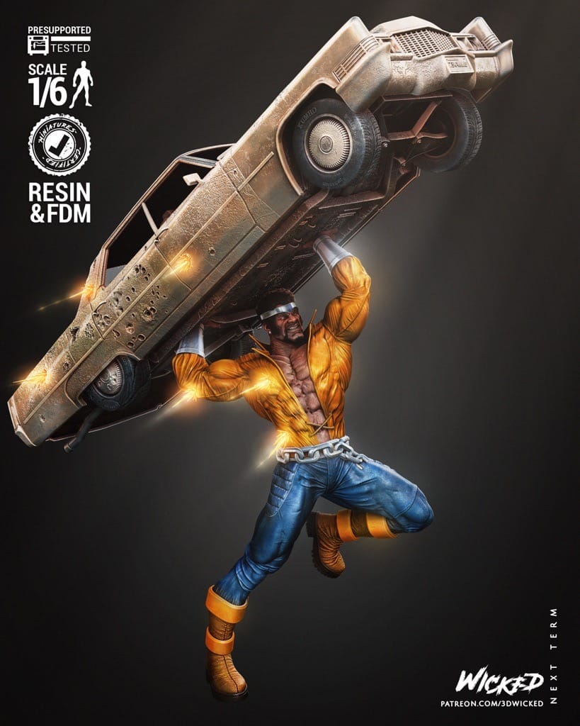 P站图纸印象馆 3DWicked 漫威 铁拳和卢克·凯奇 3DWicked 漫威 铁拳和卢克·凯奇