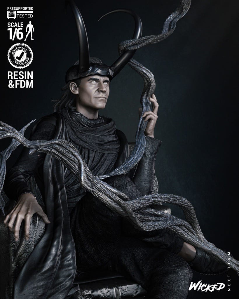 P站图纸印象馆 3DWicked 漫威 王座上的洛基 3DWicked 漫威 王座上的洛基