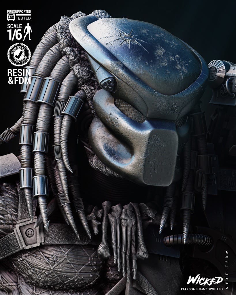 P站图纸印象馆 3DWicked 异形 铁血战士和Dutch 3DWicked 异形 铁血战士和Dutch