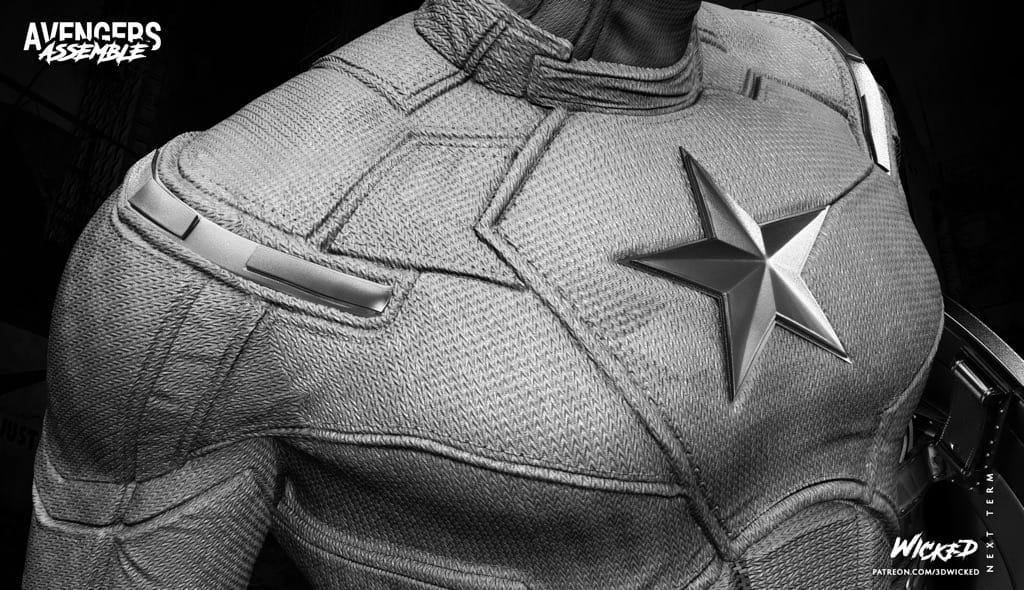 P站图纸印象馆 3DWicked 漫威 复联 美国队长 史蒂文·罗杰斯 3DWicked 漫威 复联 美国队长 史蒂文·罗杰斯