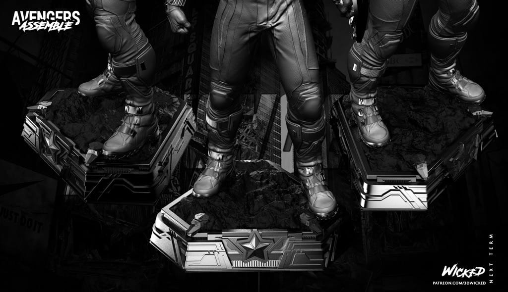 P站图纸印象馆 3DWicked 漫威 复联 美国队长 史蒂文·罗杰斯 3DWicked 漫威 复联 美国队长 史蒂文·罗杰斯