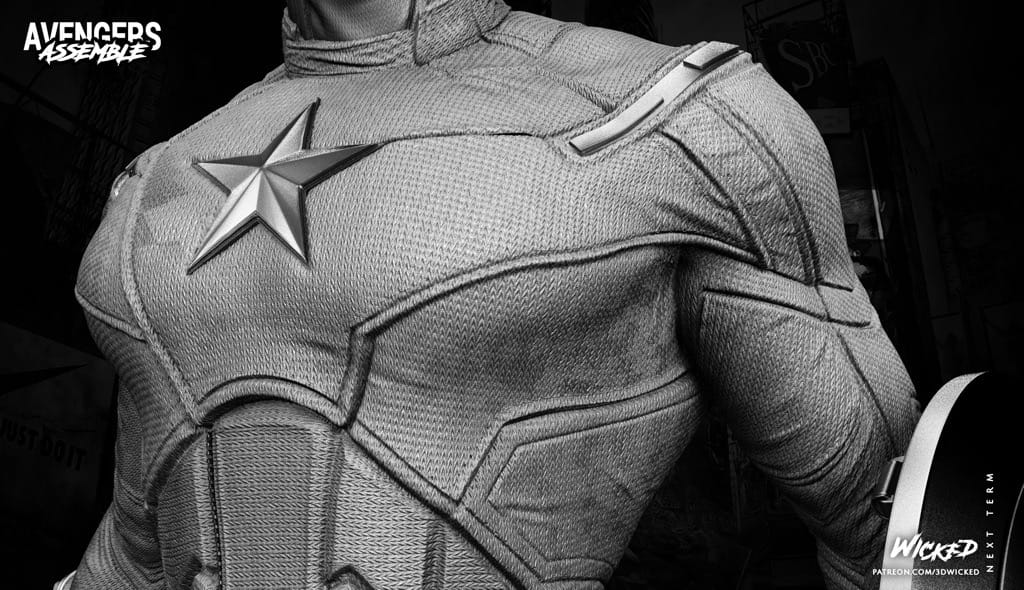 P站图纸印象馆 3DWicked 漫威 复联 美国队长 史蒂文·罗杰斯 3DWicked 漫威 复联 美国队长 史蒂文·罗杰斯
