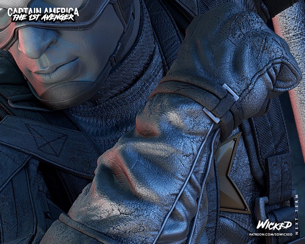 P站图纸印象馆 3DWicked 漫威 复联 美国队长 3DWicked 漫威 复联 美国队长