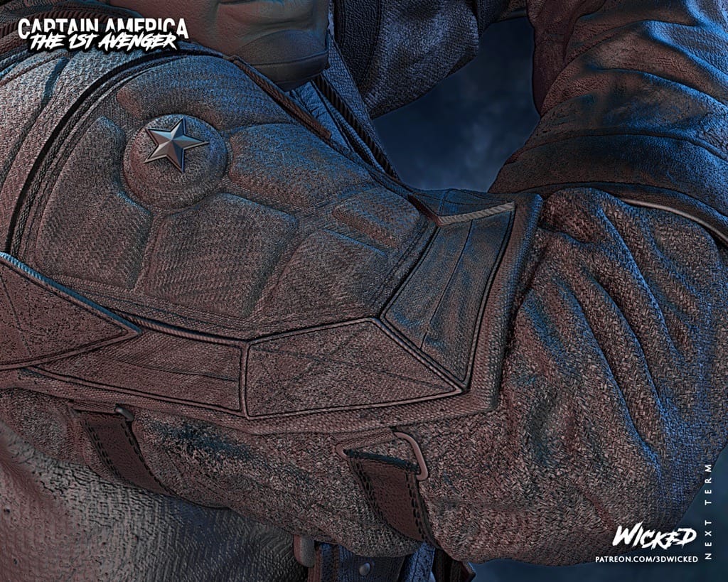 P站图纸印象馆 3DWicked 漫威 复联 美国队长 3DWicked 漫威 复联 美国队长