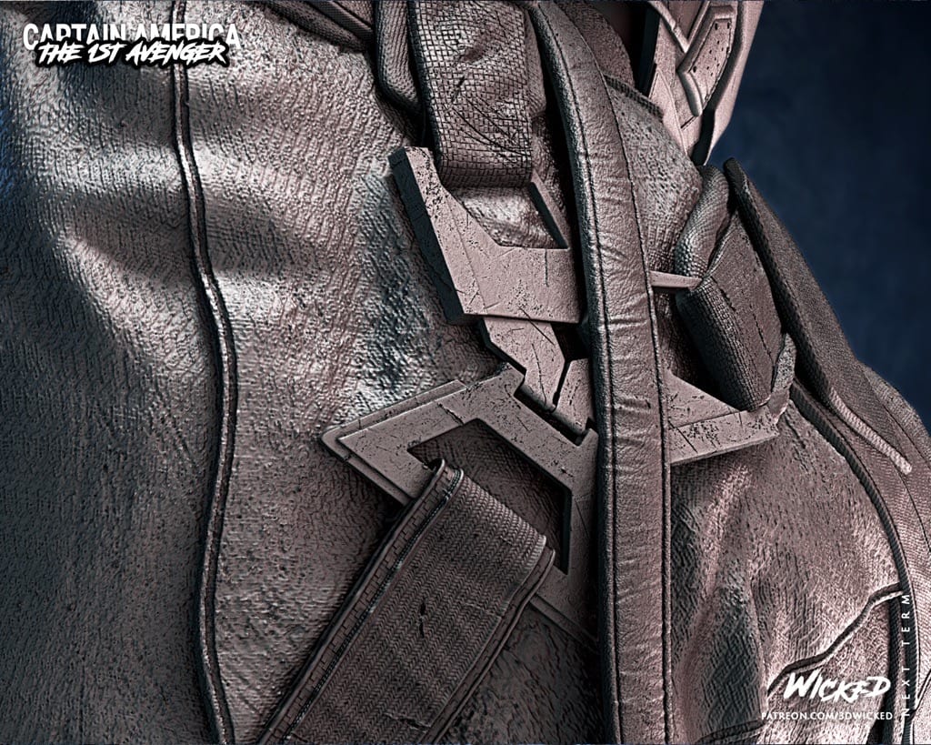 P站图纸印象馆 3DWicked 漫威 复联 美国队长 3DWicked 漫威 复联 美国队长