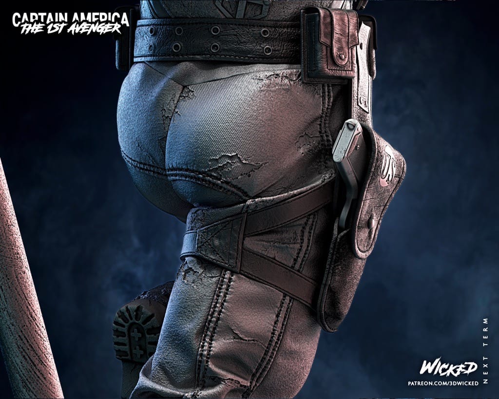 P站图纸印象馆 3DWicked 漫威 复联 美国队长 3DWicked 漫威 复联 美国队长